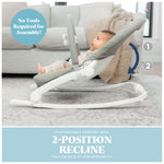Baby Delight Aura | Deluxe Portable Rocker & Seat for Infants | Soothing Vibration & Sounds | Baby Rocker | Quilted Organic Sage