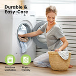 KeaBabies 2-Pack Organic Crib Sheets for Boys, Girls - 52x28 Fitted Crib Mattress Sheet Neutral, Breathable Jersey Cotton Cover for Baby Bed, Toddler Mattress, Soft & Cute Prints (DinoDood)