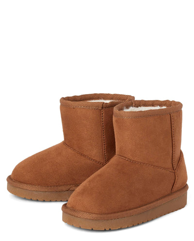 The Children's Place,Baby Girls and Toddler Classic Ankle Boots, Faux Fur Lined,Toddler,8