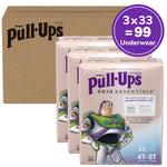 Pull-Ups Boys' Skin Essentials Potty Training Pants, Training Underwear, 4T-5T (38-50 lbs), 99 Ct (3 Packs of 33)