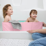 Bright Starts Disney Baby Minnie Mouse TuckAway Travel Tub, Converts Shower to Bathtub, Folds to Store, Easy to Clean, Portable Baby Bathtub for Travel, 12M-5Y