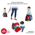 Radio Flyer 3-in-1 Happy Traveler Camper, Ride on Toy, Toddler Carry-On Storage, Ages 2-5