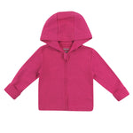 Hanes Hoodie, Zippin Soft 4-Way Stretch Knit Long Sleeve, Babies and Toddlers, Honeymoon Pink, 12-18 Months