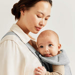 BabyBjörn Baby Carrier Mini, Light Gray, 3D Jersey | Infant Carrier (7-25 lbs), Ergonomic, Easy-to-Use
