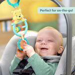 Bright Starts Disney Baby Winnie The Pooh Busy Bear Activity Toy, Unisex Stroller Toy, Newborns & Up