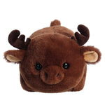 Aurora® Adorable Spudsters™ Morty Moose Stuffed Animal - Round Shape Makes for Comforting Cuddles - Perfect for Kids All Ages and Animal Loving Adults - Brown 10 Inches