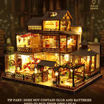 Spilay DIY Dollhouse Miniature with Wooden Furniture,DIY Dollhouse Kit Big Japanese Courtyard Model with LED & Music Box,1:24 Scale Creative Room Gift Idea for Adult Friend Lover (Yaquan Courtyard)