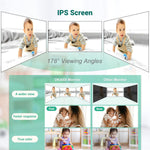 Baby Monitor with Camera and Audio,6" IPS Screen Baby Camera Monitor with 30H Battery,1000ft Range,Night Vision,Baby Monitor No WiFi,2-Way Talk & 150 Languages Support(Ideal for Home & Travel)
