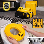 Tonka Dump Truck Potty Trainer – Potty Chair with Lid and Splash Guard, Removable Potty Ring with Handles