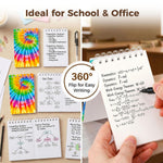 Koogel 24PCS Small Spiral Notebook, Blank Mini Pocket Journal Notebook for Kids Back to School, Tie Dye Style Journal Mini Memo Pads for Tie Dye Birthday Pastel Art Party Favors Gift Supplies