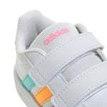 adidas Unisex-Baby Grand Court 3.0, White/Bliss Pink, 5