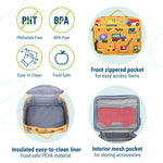 Wildkin Kids Insulated Lunch Box, Keeps Food Hot or Cold, BPA-Free with Mesh Pockets & Easy-Clean Lining – Ideal for School, Travel & Daycare – Under Construction