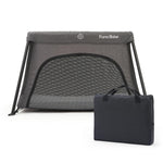 Pamo Babe Travel Crib - Lightweight Baby Playard with Zip Door, Carry Bag for Airplane - Easy to Carry