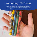 CrayonKing 100 Bulk Crayons – 25 Individually Wrapped Cello Packs of 4 | Crayon Party Favors for Kids | Restaurants, Classrooms & Goodie Bags | Non-Toxic