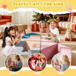 Jadoxy Modular Kids Play Couch Furniture with Ball Pit Toddlers Couch Inspiring Child Creativity Children Building Fort Foam Sofa for Playroom Bedroom,Pink