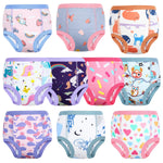 MooMoo Baby Training Underwear 10 Packs Absorbent Toddler Potty Training Pants for Girls Cotton 3T