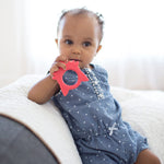 Dr. Brown's Flexees Friends Baby Teether, Orange Fox, 100% Silicone, BPA Free, 3m+