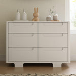 Babyletto Yuzu 6-Drawer Dresser in White with Over 10-Inch Drawer Depth, Greenguard Gold Certified