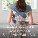 Ergobaby Embrace Baby Carrier Newborn to Toddler - Lightweight Ergonomic Baby Carriers - Cozy Essentials (7-25 Pounds), Ponte Knit, Sage Meadows