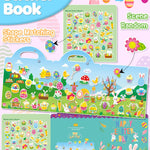 Benresive Reusable Sticker Books for Kids 2-4, Sticker Books for Toddlers 1-3 2-4, Toddler Travel Toys Activities Crafts Gifts - Easter