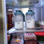 Willow - Glass Breastmilk Pitcher - Dishwasher Safe - 32oz Capacity - Wide Mouth Jar for Easy Transfer & Cleaning - Easy Pour Spout into Bottles or Breast Milk Storage Bags - Breastfeeding Essentials