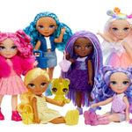 Rainbow High Littles – Magenta Monroe, Pink 5.5" Posable Small Doll with Purse, Magical Pet Kitty, Girls Toy Gift, Kids Ages 4-12 Years