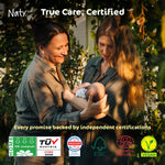 Naty Baby Wipes XXL | 98% Water, Hypoallergenic & Natural for Sensitive Skin | Unscented, Plant-Based, Fragrance-Free | Plastic-Free & Compostable | Newborn & Toddler Wipes | 600 Count (12 Packs)