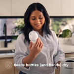 Baby Brezza AirSwirl Waterless Baby Bottle Warmer - Hospital-Grade Safe Warming for Breastmilk + Formula - No Hot Spots, No Water - Works with Nearly All Bottles