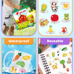 Benresive Reusable Sticker Books for Kids 2-4, Sticker Books for Toddlers 1-3 2-4, Toddler Travel Toys Activities Crafts Gifts - Farm, Animal and Season