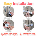 6-Pack Child Proof Locks for Cabinet Doors, Drawers, Fridge, Toilet Seat, Dishwasher, Trash Can, Cupboard - 3M - No Drilling - Child Safety Locks for Cabinets and Drawers - Baby Proofing Cabinets Lock