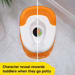 Baby Einstein Tinkle and Reveal Tiger Potty Training Toilet, Non-Skid Toddler Potty, Removable Bowl, Ages 18+ Months