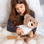 Bear Tee Shirt Fit 14-18inch Bear Clothes Stuffed Animal Clothes Basic Stuffed Dolls Shirt, White