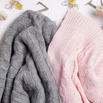 Burts Bees Baby Infant Blanket, Cable Knit, Made with 100% Soft Breathable Organic Cotton, Nursing Blankets, Machine Wash Baby Newborn Essentials, Size 30 x 40 Inch