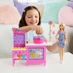 Barbie Mysteries: Beach Detectives Malibu Doll & Cotton Candy Game Booth Playset with 20 Accessories Including Prizes