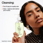 Youth To The People Superfood Facial Cleanser Full Size - Kale + Green Tea Daily Face Wash, Gentle Makeup Remover, with Soothing Antioxidants for Glowing Skin, pH Balance, Clean Pores – 8 fl oz