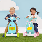 Skip Hop 3-in-1 Baby Activity Push Walker to Toddler Scooter, Zoo Dog