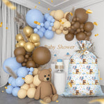 KIDAJOY Extra Large Teddy Bear Gift Bags Baby Shower Jumbo We Can Bearly Wait Baby Plastic Gift Bag for Girls Boys Newborn Parties Favors Decorations 56 * 36 Inch