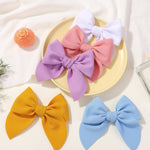 doboi 10PCS Baby Girls Hair Clips Bows Waffle Fable Hair Bows for Girls Hair Accessories for Baby Toddlers Kids 4.5 Inches