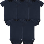 Gerber baby-boys 5 Pack Onesies Multi-packs Bundle Interlock 180 Gsm