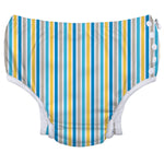 green sprouts Baby Toddler Eco Snap Swim Diaper - Multicolor Stripes - 24mo