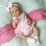 Realistic Reborn Baby Dolls - 20 Inch Cute Lifelike Real Life Baby Dolls Newborn Baby Dolls Girl with Soft Full Vinyl Body and Accessories can Swimming for 3+ Years Old Kids Gifts