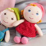 HABA Soft Baby Doll Hertha, 6" Tiny Plush First Doll for Newborns & Toddlers, Machine Washable Gift for 1-3 Year Old Girls and Boys