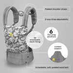LÍLLÉbaby Complete Airflow Ergonomic 6-in-1 Baby Carrier Infant to Toddler with Lumbar Support (7-45 Pounds), 360 Degree Baby Wearing, Inward and Outward Facing (Frosted Leopard)