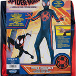 Marvel Miles Morales: Spider-Man Official Youth Deluxe Zentai Costume - Stretch Spandex with Hidden Zippers and Wrist Slits
