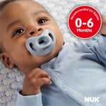 NUK Timeless Comfy Pacifier | 100% Silicone, One-Piece Design | BPA-Free, Gentle on Baby’s Skin | 5-Pack, for 0-6M