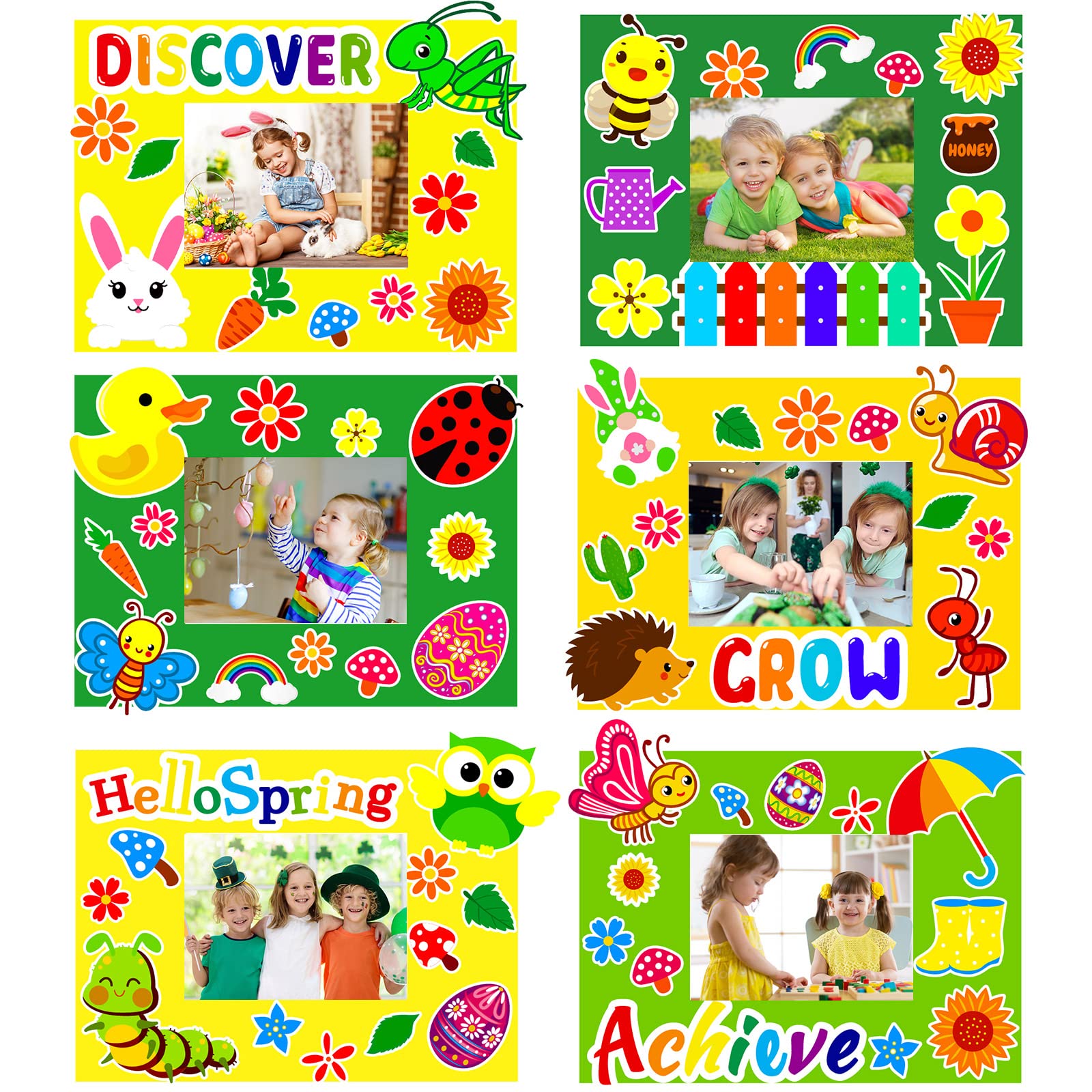 chiazllta 30 Pack Summer Crafts Kit for Kids End of School Year Picture Frames Beach DIY Art Crafts Classroom Summer Activities Game Party Favor