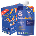 Cerebelly Organic Baby Food Pouches, Butternut Squash White Bean Purees, 16 Nutrients, No Added Sugar, Fiber & Non-GMO, 4oz, 6 Pack
