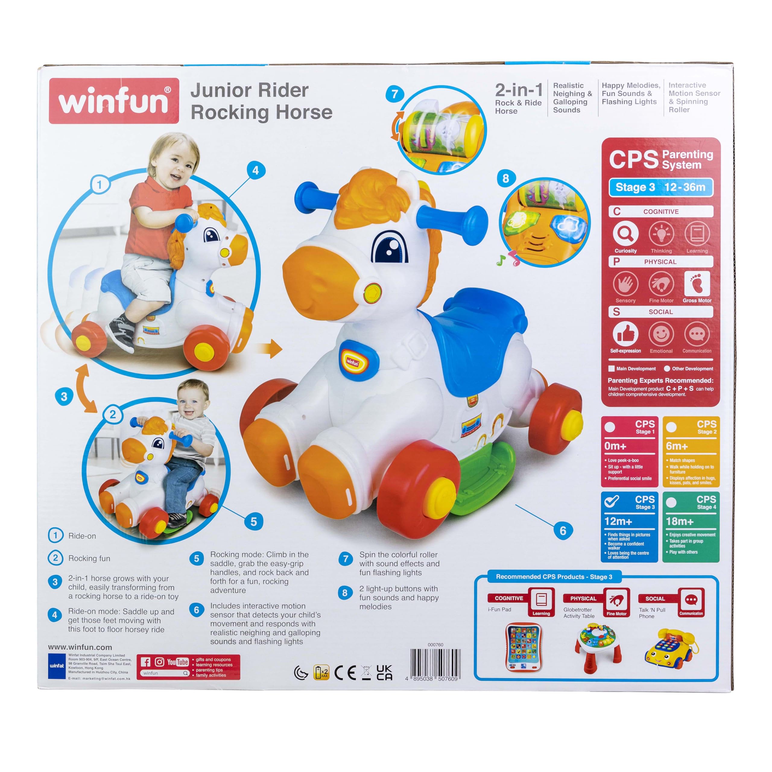 Winfun Giddy-up Horsey 2-in-1 Rocking & Ride-On Toy - winfun - Baby and ...