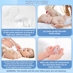 Baby Nasal Aspirator, Powerful Hand Pump Baby Nose Sucker, Nasal Aspirator for Baby with Soft Silicone Nose Tip for Fast and Effective Relief of Nasal Congestion in Infant.