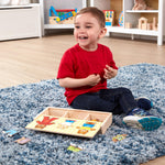 Melissa & Doug Wooden Bear Family Dress-Up Puzzle, 45 Pieces Mix and Match Outfits, Sorting & Matching Toy with Storage Case, Educational Puzzle for Toddlers Ages 3+